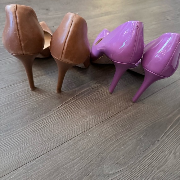 BUNDLE- Jessica Simpson Brown/Tan and PurpleHeels - Picture 4 of 5